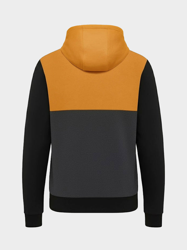 Sudadera con cremallera Chimp de Loco Monky Mustard/Black/DarkGrey by LOCO MONKY