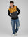 Sudadera con cremallera Chimp de Loco Monky Mustard/Black/DarkGrey by LOCO MONKY