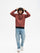 Sudadera con cremallera Chimp de Loco Monky Wine by LOCO MONKY