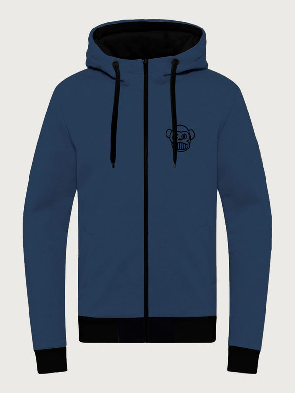 Sudadera con cremallera de Hombre Chimp Deep Blue