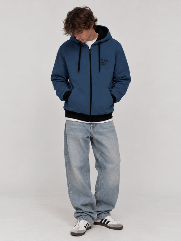 Sudadera con cremallera de Hombre Chimp Deep Blue