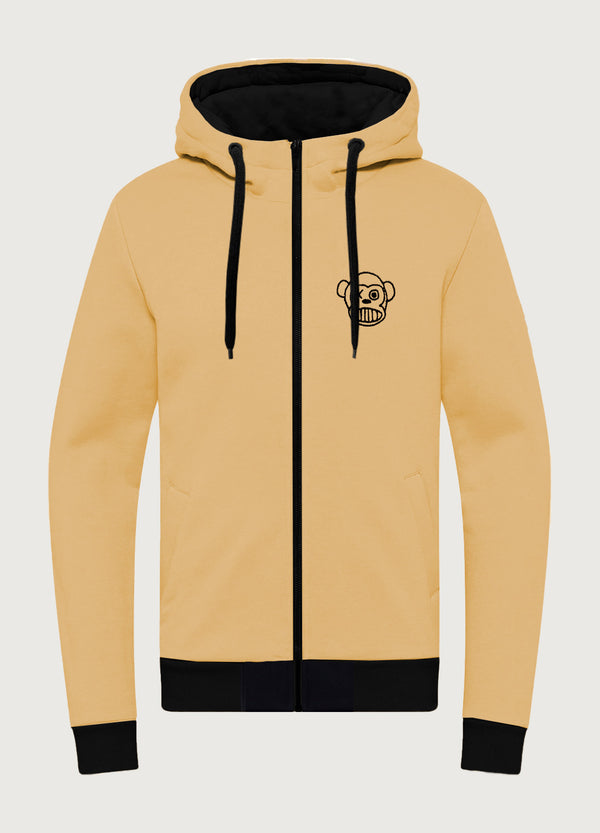 Sudadera con cremallera de Hombre Chimp Soft Yellow