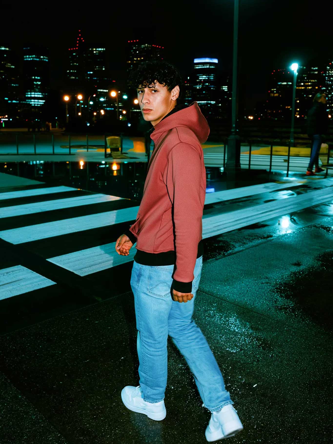 Sudadera con cremallera Chimp de Loco Monky Wine