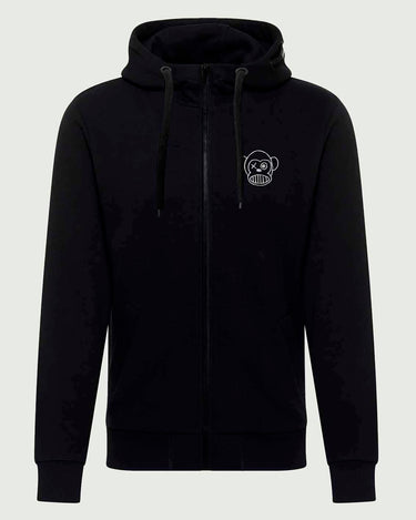 Sudadera con cremallera Chimp de Loco Monky Black by LOCO MONKY