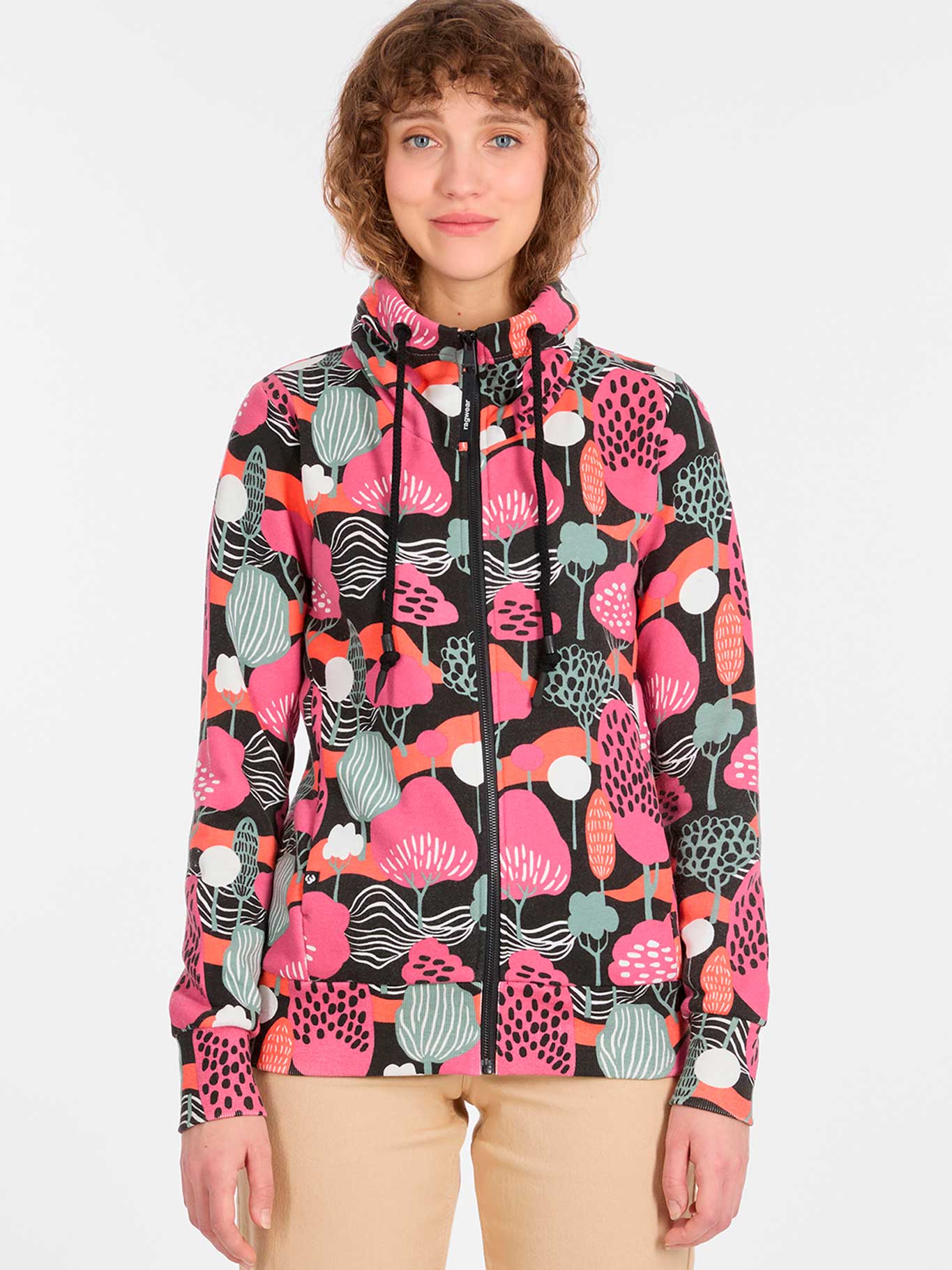 Sudadera de mujer con cremallera de Ragwear Ronette Print by ragwear