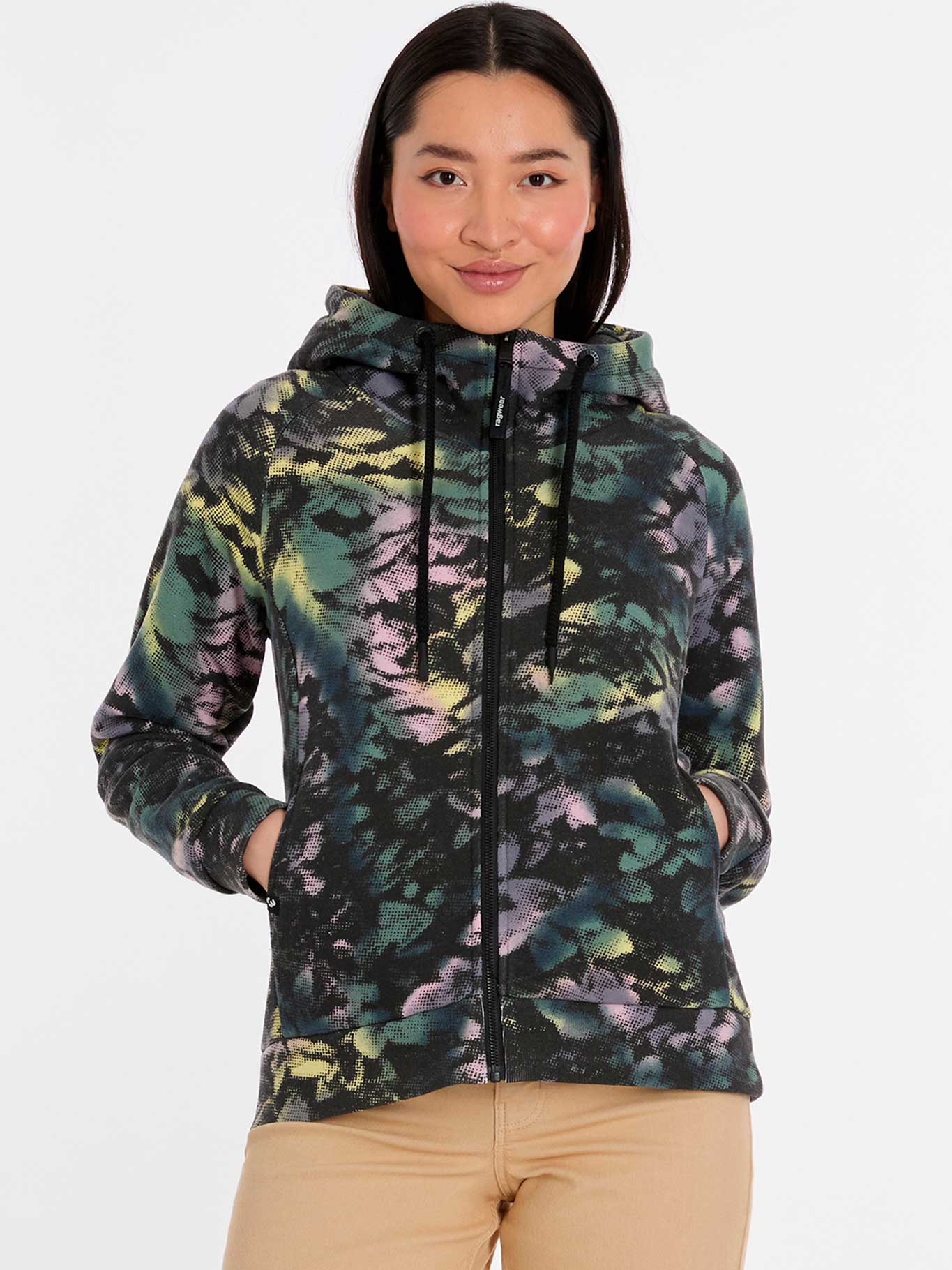 Suadera con cremallera de mujer Fllawia Print de Ragwear by ragwear