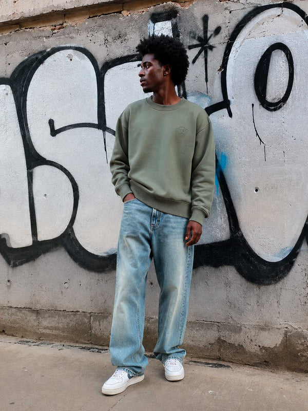 Sudadera Tamarino de Loco Monky Olive by LOCO MONKY