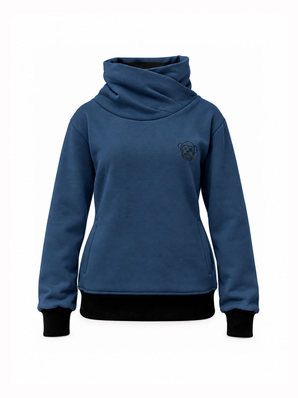 Sudadera de Mujer Gibbon de Loco Monky Deep Blue
