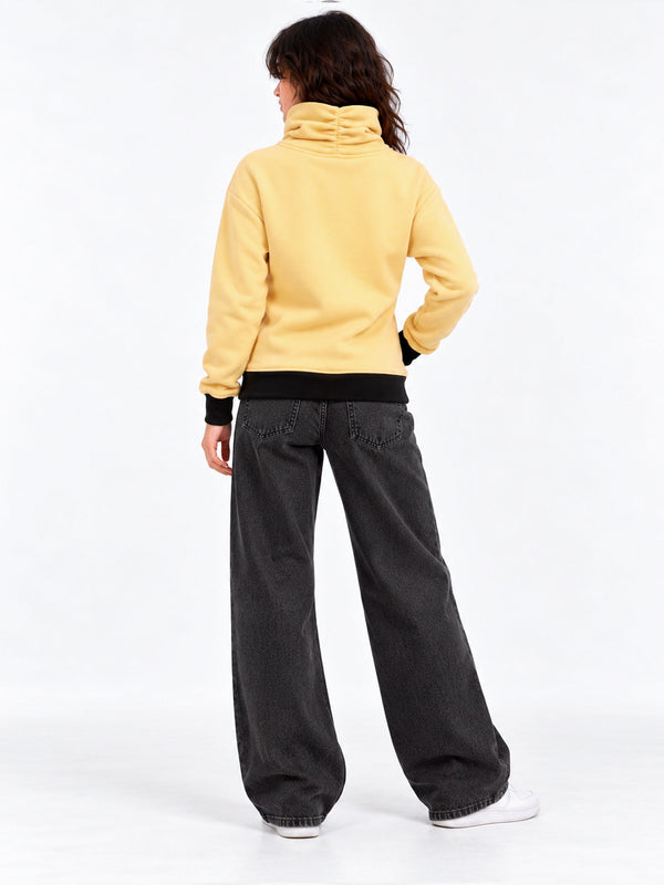 Sudadera de Mujer Gibbon de Loco Monky Soft Yellow
