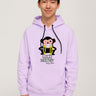 Sudadera con capucha Unisex LOCO MONKY LIVING RETRO Violet by LOCO MONKY