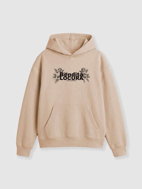 Sudadera Unisex Bendita Locura IV de Loco Monky Sand by LOCO MONKY