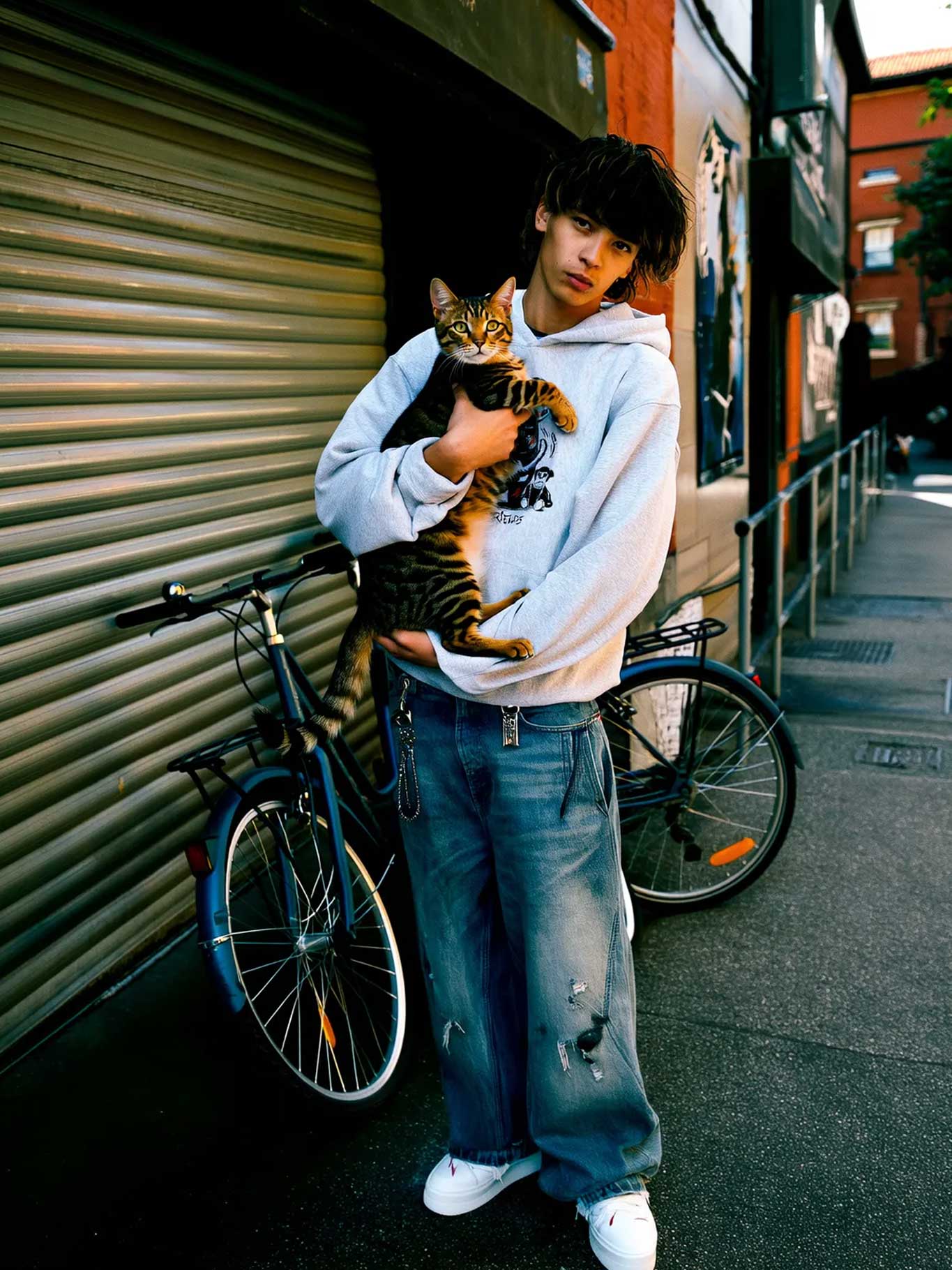 Sudadera Best Friends de Loco Monky heather grey