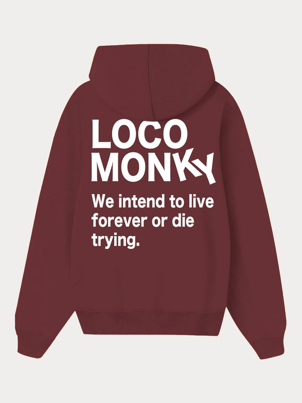 Sudadera unisex Live Forever de Loco Monky sudaderas de hombre LOCO MONKY