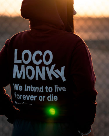Sudadera unisex Live Forever de Loco Monky by LOCO MONKY