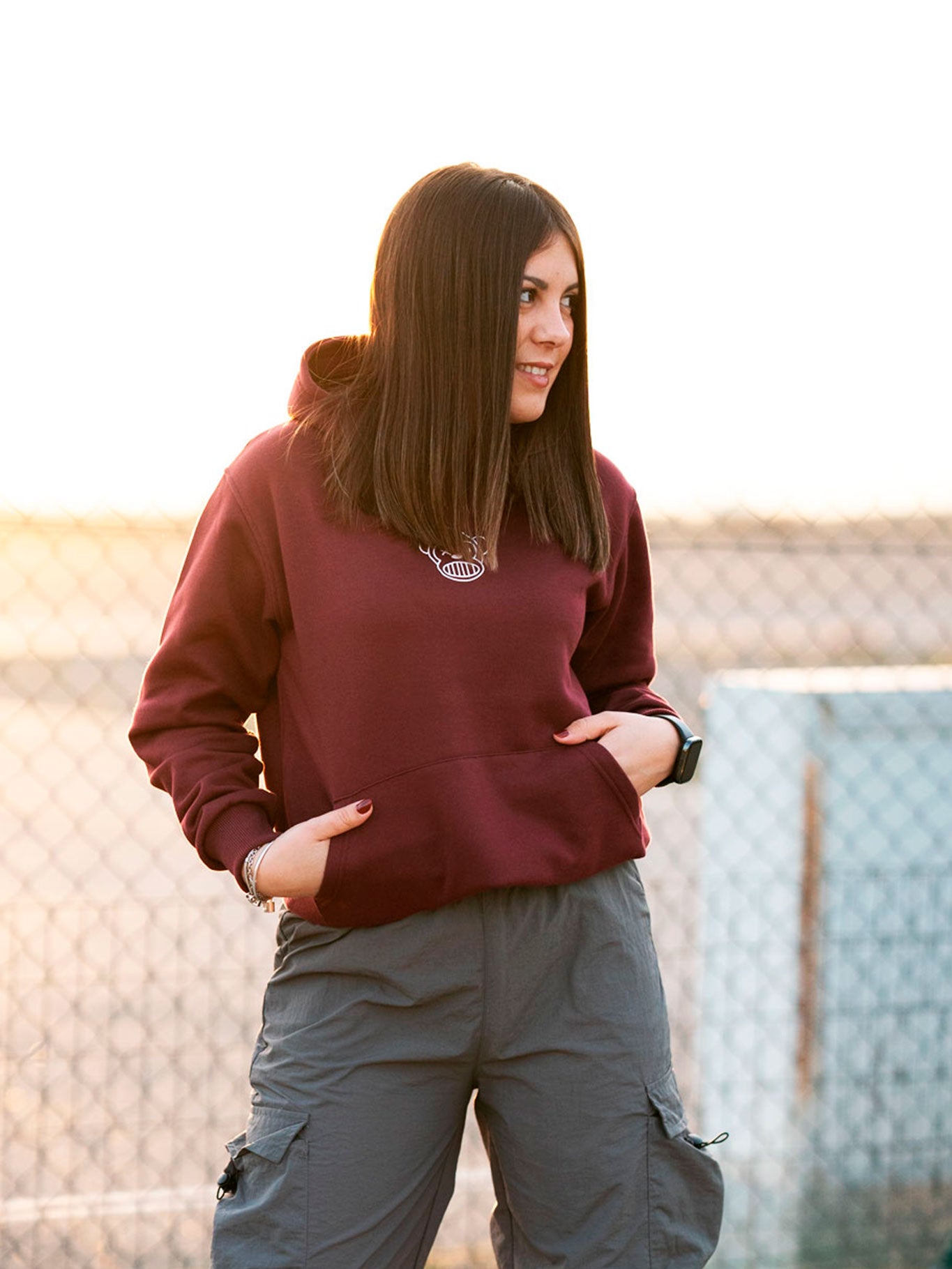 Sudadera unisex Live Forever de Loco Monky