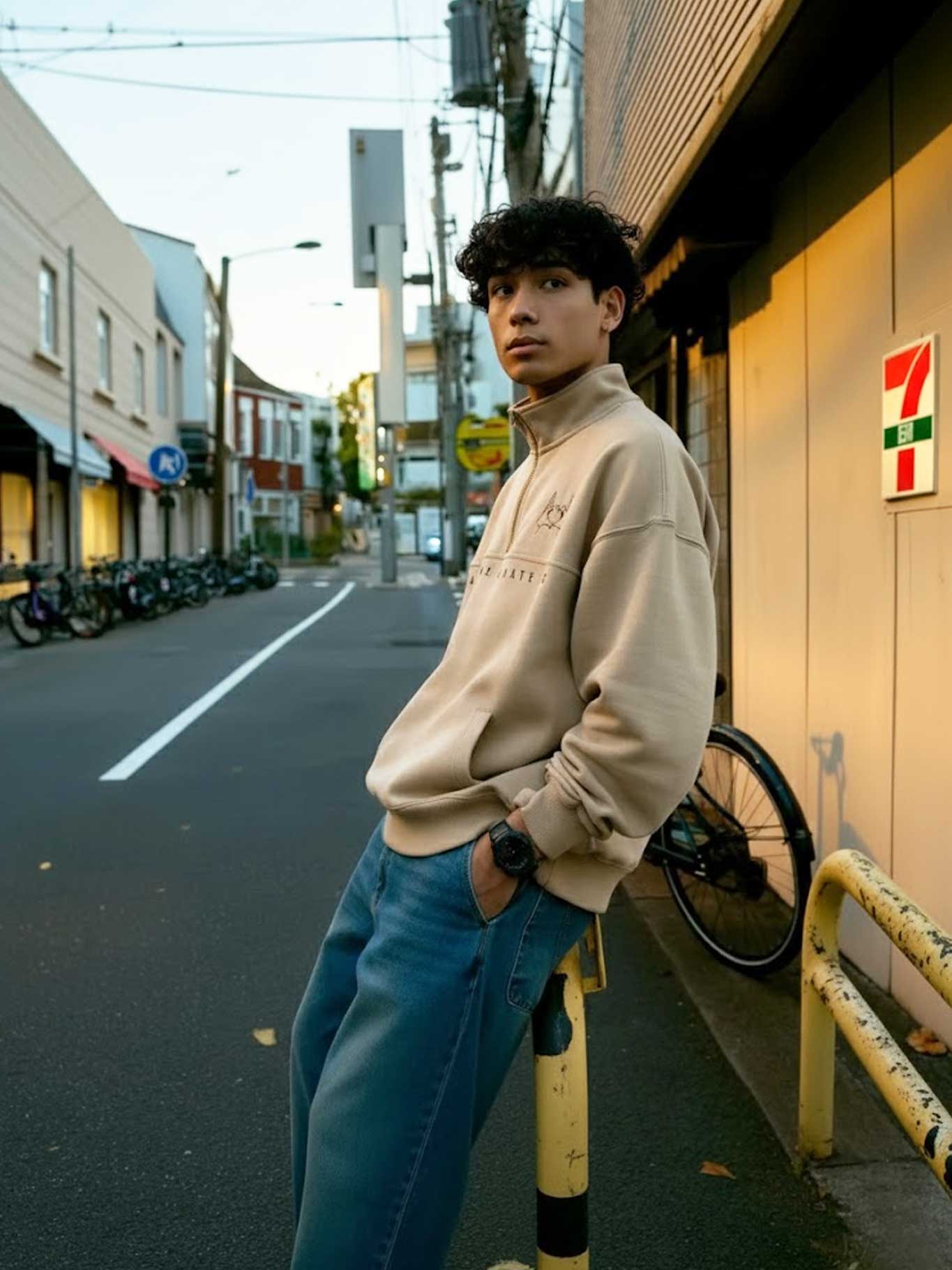 Sudadera unisex Oversize Love Me & Hate Me II logo bordado de Loco Monky