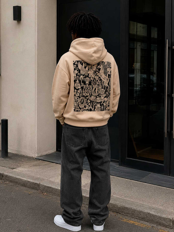 Sudadera Unisex Nonsense de Loco Monky Sand by LOCO MONKY