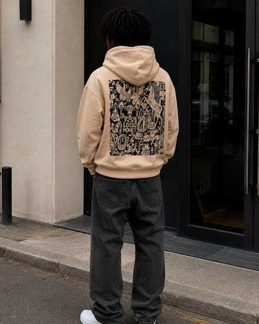 Sudadera Unisex Nonsense de Loco Monky Sand by LOCO MONKY
