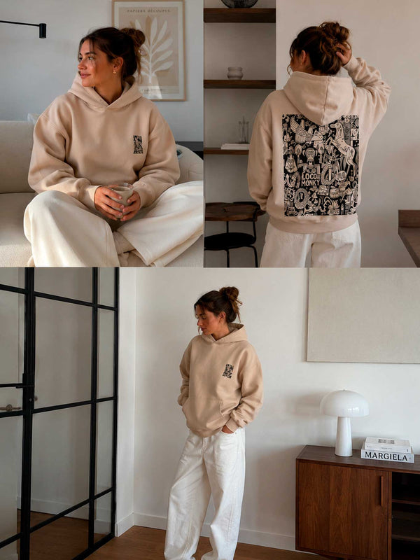 Sudadera Unisex Nonsense de Loco Monky Sand by LOCO MONKY