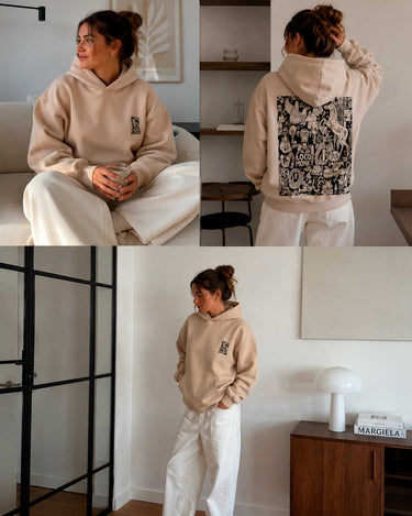 Sudadera Unisex Nonsense de Loco Monky Sand by LOCO MONKY