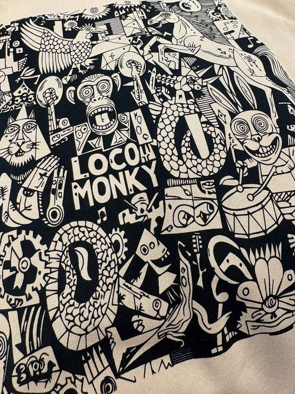 Sudadera Unisex Nonsense de Loco Monky Sand by LOCO MONKY