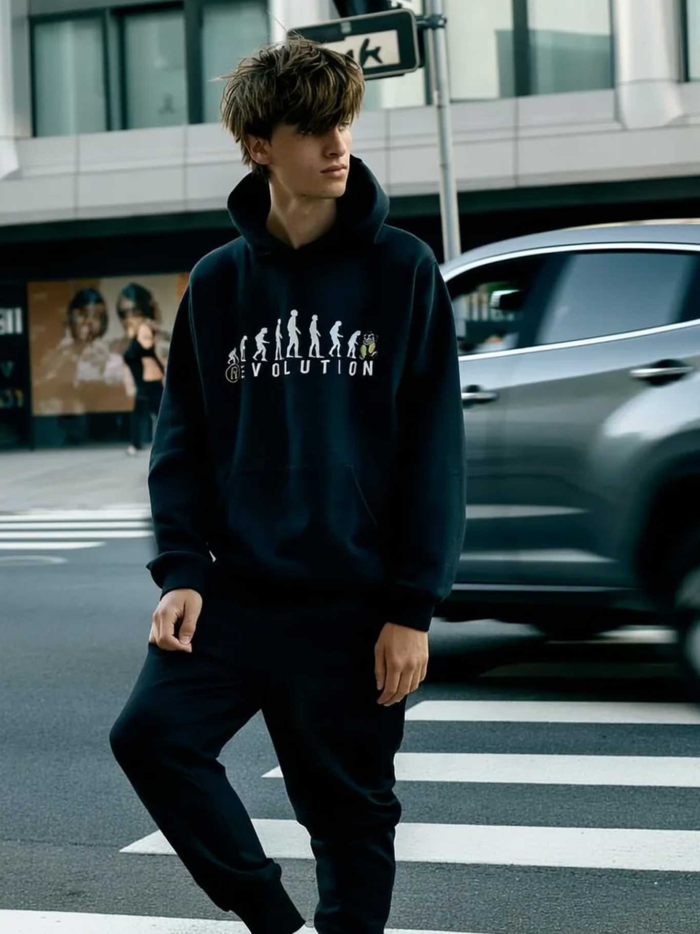 Sudadera unisex Revolution de Loco Monky