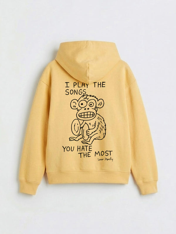 Sudadera Unisex Songs de Loco Monky Soft Yellow by LOCO MONKY