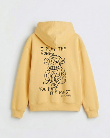 Sudadera Unisex Songs de Loco Monky Soft Yellow by LOCO MONKY