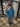 Sudadera Unisex Monos in my face de Loco Monky Blue