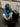 Sudadera Unisex Monos in my face de Loco Monky Blue