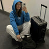 Sudadera Unisex Monos in my face de Loco Monky Blue by LOCO MONKY
