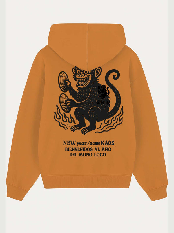 Sudadera Unisex New Year de Loco Monky Mustard by LOCO MONKY