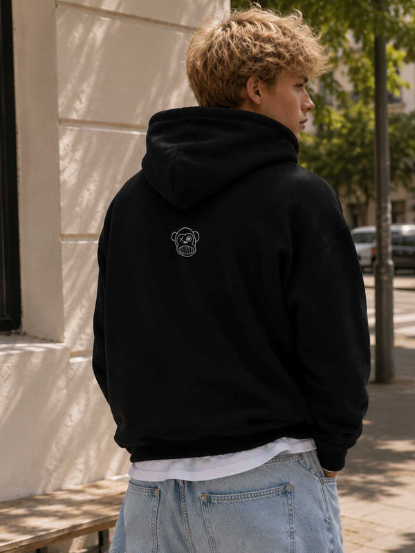 Sudadera Oversize Boxy Unisex Puro Loco Black by LOCO MONKY