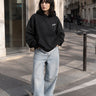Sudadera Oversize Boxy Unisex Puro Loco Black by LOCO MONKY