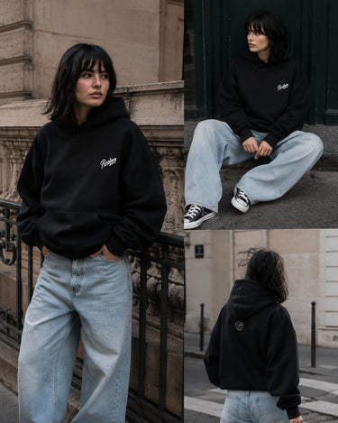 Sudadera Oversize Boxy Unisex Puro Loco Black by LOCO MONKY