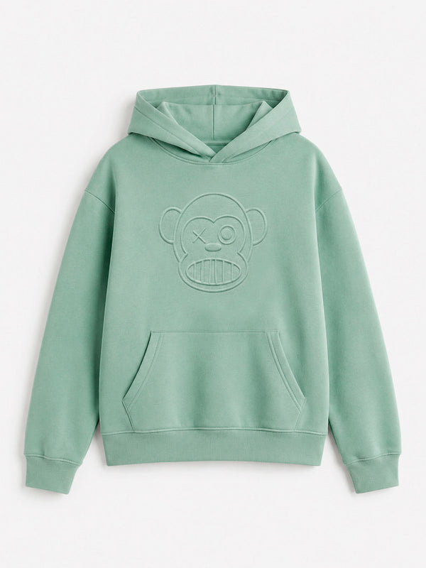 Sudadera Unisex Puro Loco 3D Soft Green