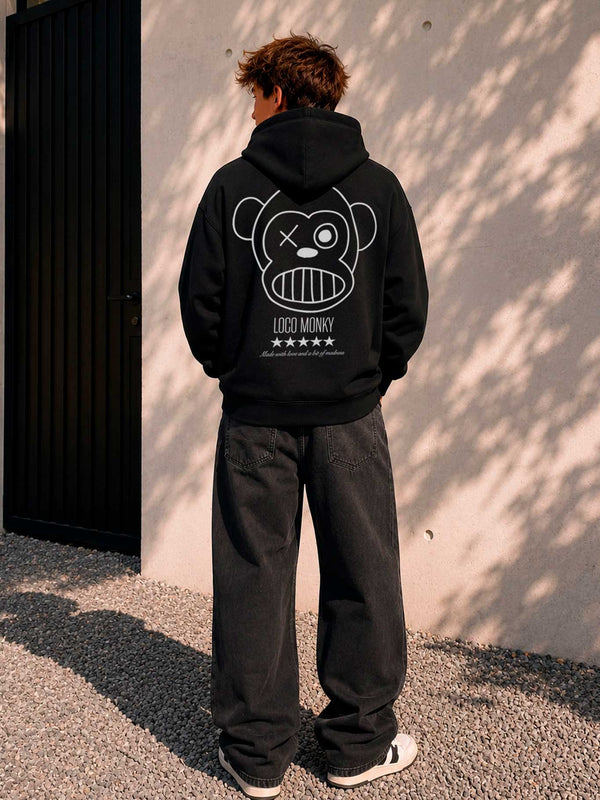 Sudadera Unisex Puro Loco Black