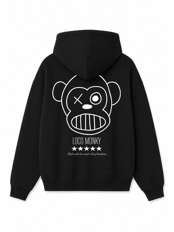 Sudadera Unisex Puro Loco Black