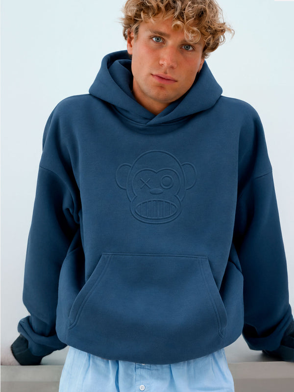 Sudadera Unisex Puro Loco 3D Deep Blue