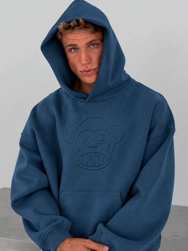 Sudadera Unisex Puro Loco 3D Deep Blue