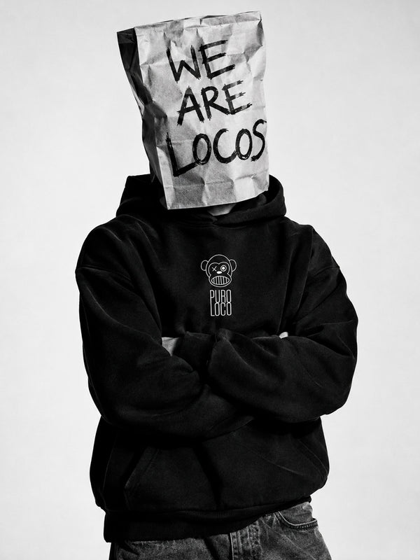 Sudadera Unisex Puro Loco Black