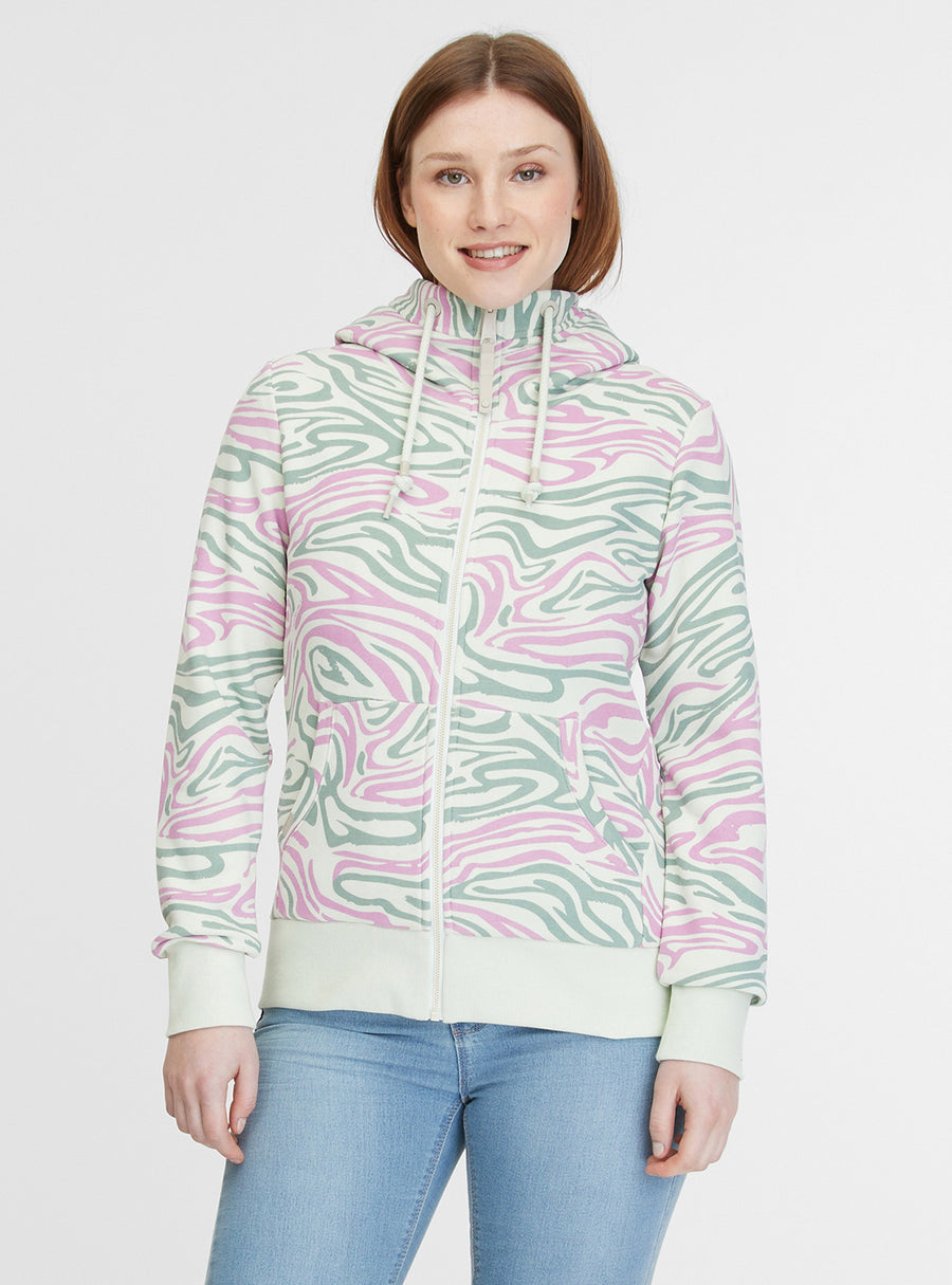 Sudadera de mujer con cremallera NESKA PRINT de Ragwear