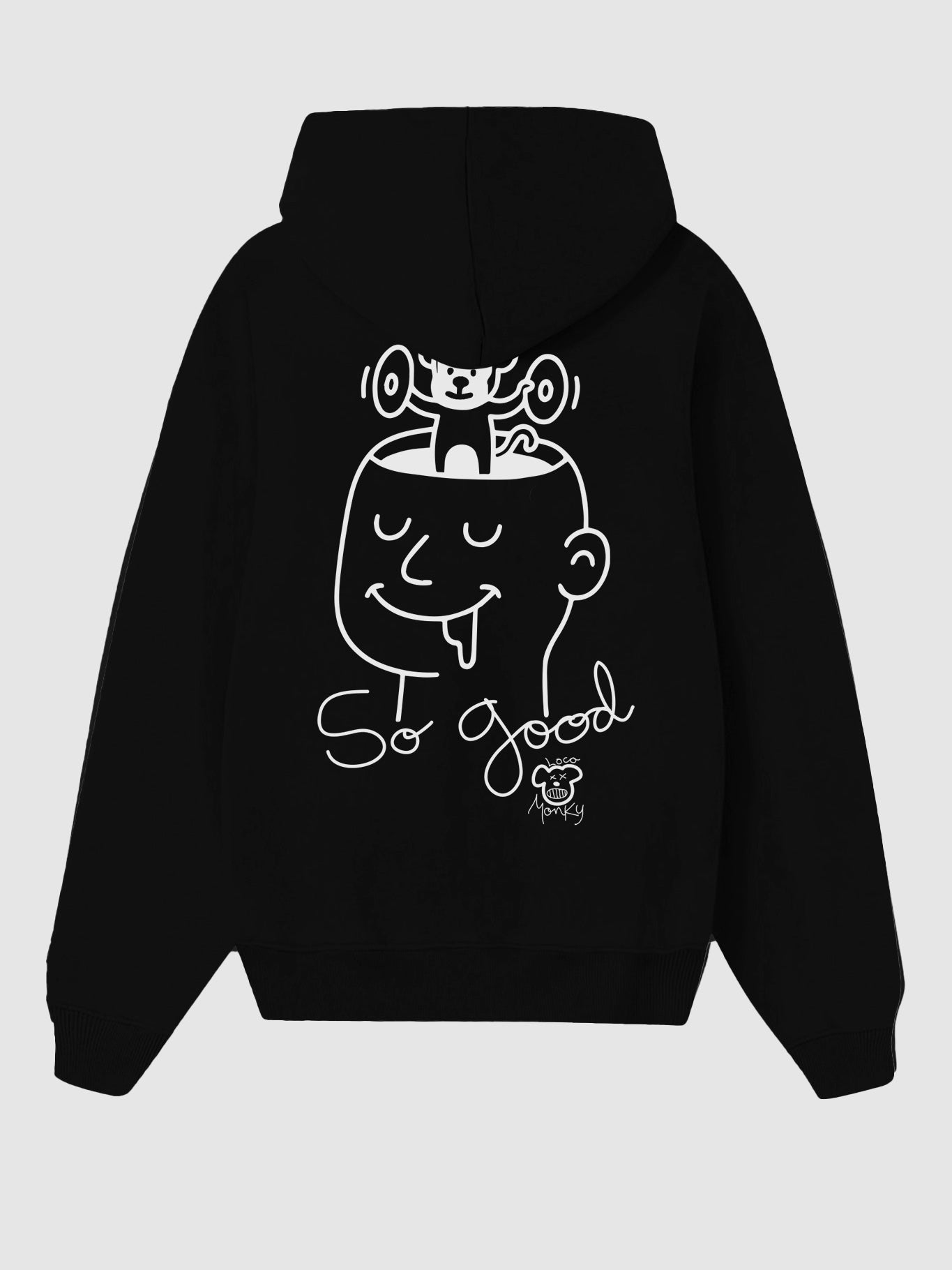 Sudadera Unisex So Good de Loco Monky Black