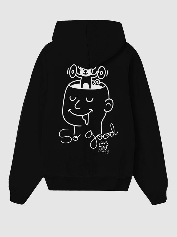 Sudadera Unisex So Good de Loco Monky Black by LOCO MONKY