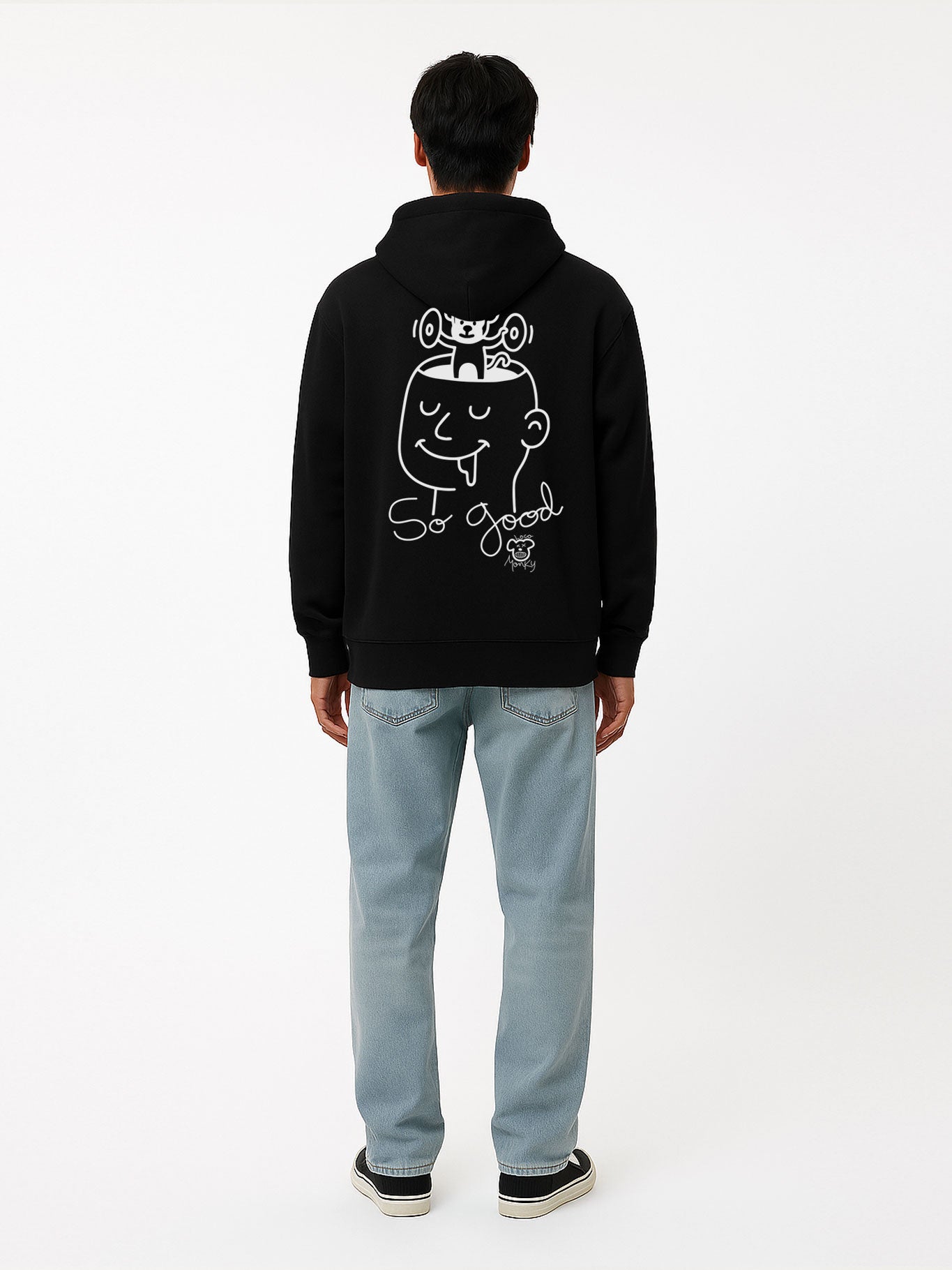 Sudadera Unisex So Good de Loco Monky Black
