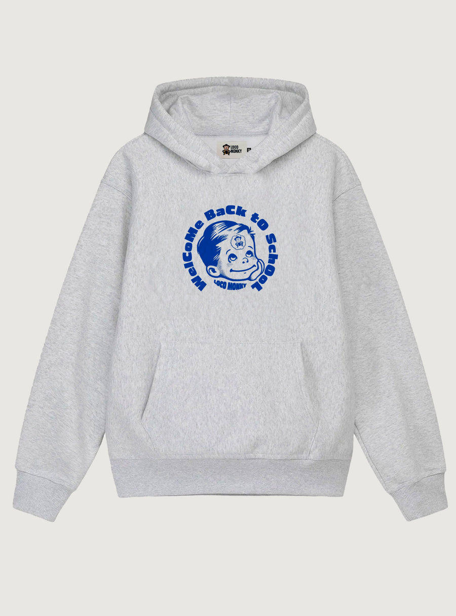 Sudadera Welcome Back de Loco Monky Heather Grey