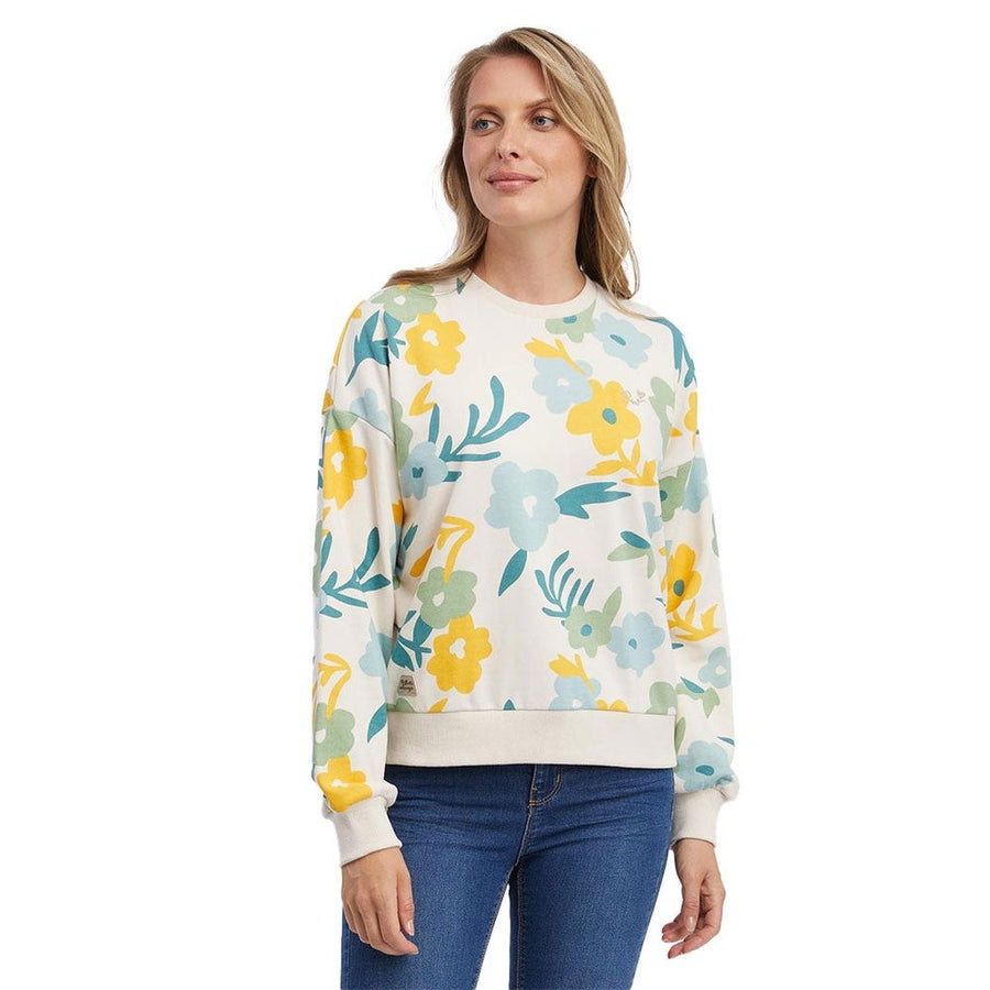 Sudadera de mujer con estampado de flores Wuss de Ragwear. - NUM wear