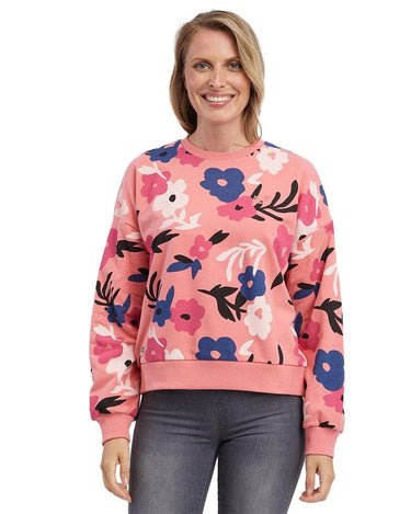 Sudadera de mujer con estampado de flores Wuss de Ragwear. - NUM wear