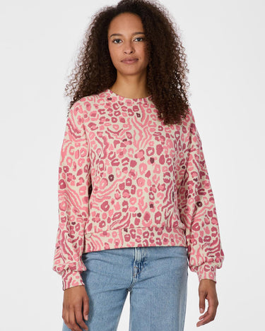 Sudadera de mujer de cuello redondo Wuss Print de Ragwear by ragwear