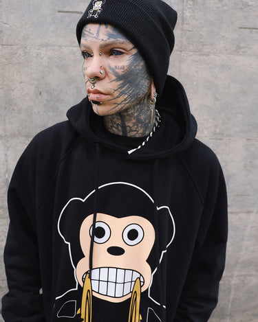 Sudadera con capucha unisex BIG LOCO Num wear Black - NUM wear